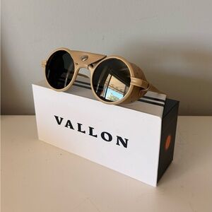 Brand New Vallon Heron Desert Sunglasses with side shields